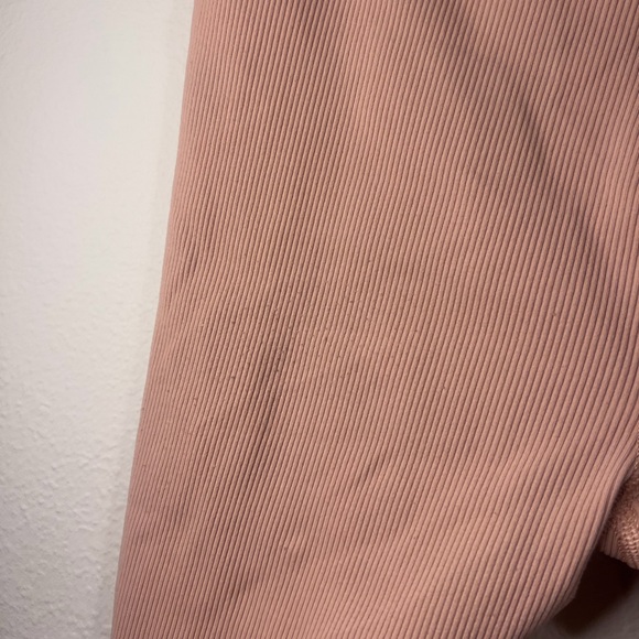 aerie Ribbed High-Waist Bike Shorts — Dusty Mauve - Picture 4 of 4